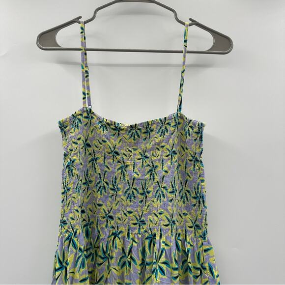 RTR Solid & Striped‎ Kennedy Sleeveless Eyelet Floral Daze Wisteria Midi Dress L - Picture 4 of 12